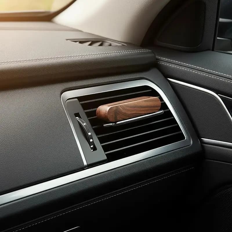 Wood Car Air Vent Diffuser Refillable Easy to Replace Scent Clip-on Aroma Diffuser Fashion Car Decor for Young Drivers