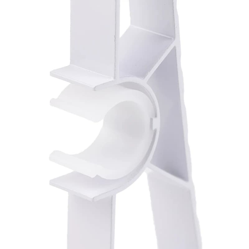 1 Pezzo Supporti Doppi per Aste da Tenda, Ganci per Aste da Tenda da Parete, in Lega di Alluminio, Accessori per Finestre
