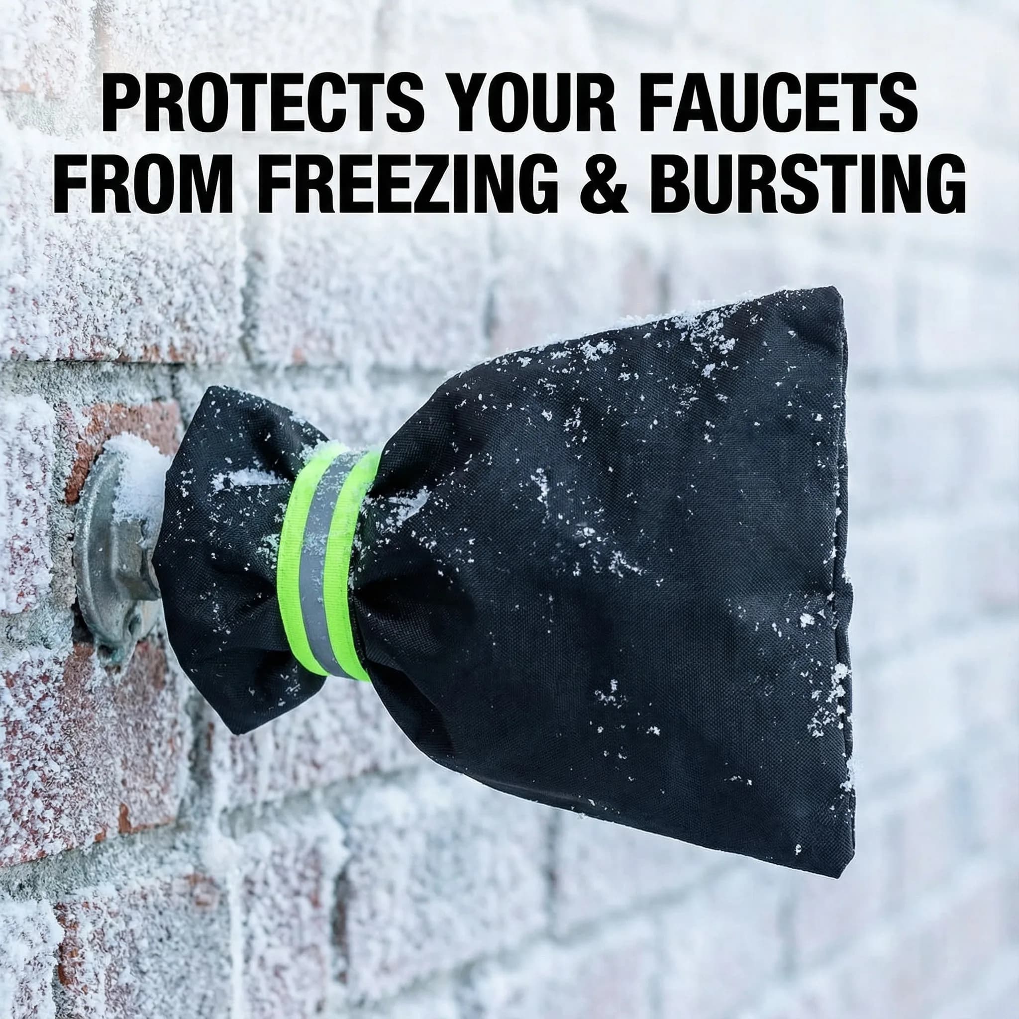 2 pcs outdoor faucets cover for winter antifreeze protection socks for outdoor garden faucets for winter pipes cover for isolated taps