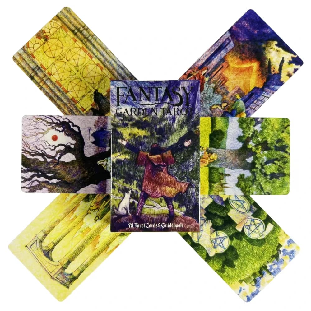 Fantasy Garden Tarot Cards A 78 Messages Deck Oracle English Visions Divination Edition Borad Playing Games