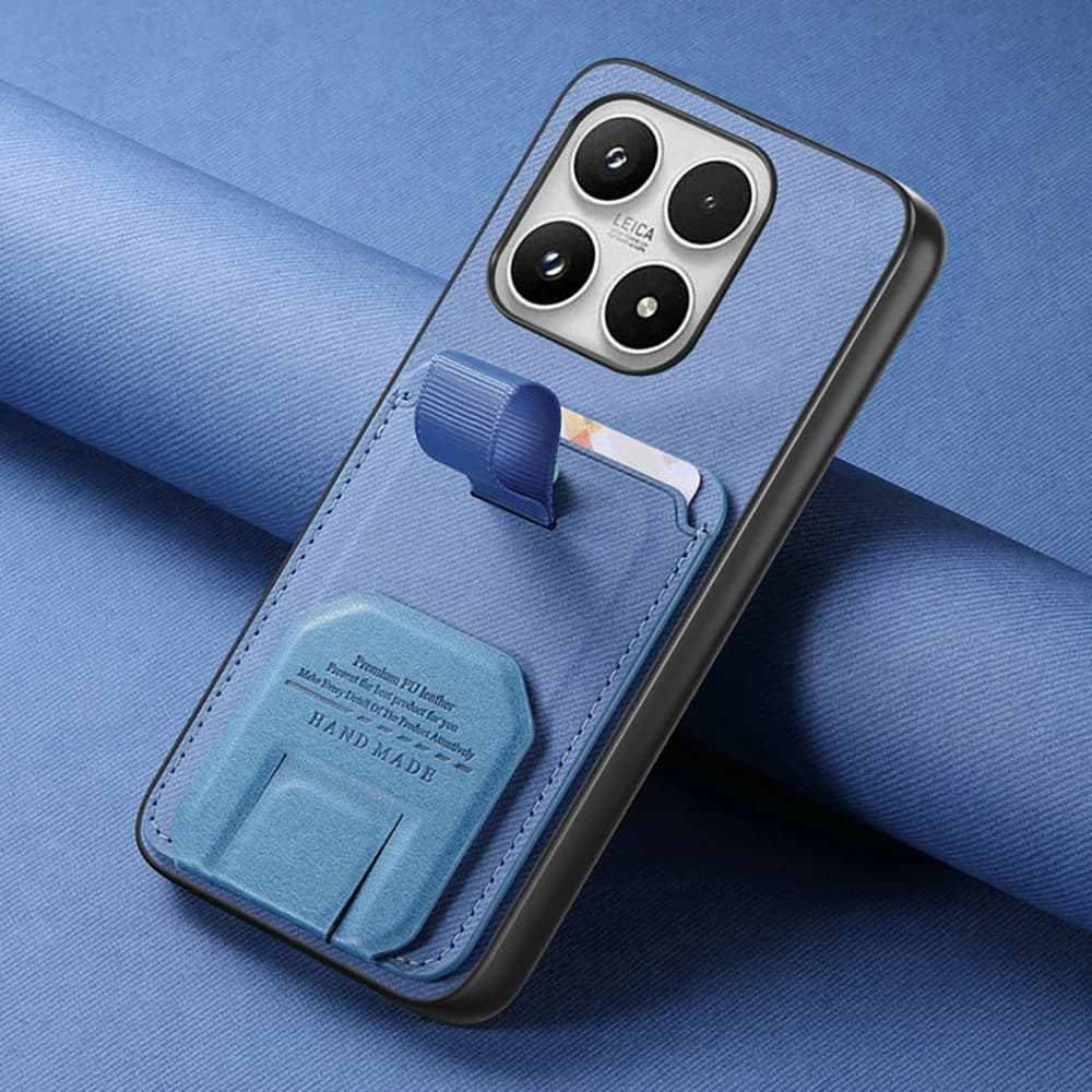Custodia in Pelle con Porta Carte e Supporto per Xiaomi 17 Pro Max 5G, Cover Posteriore per Xiaomi 17 Ultra, Custodia di Lusso per Mi 17 Pro 17ProMax