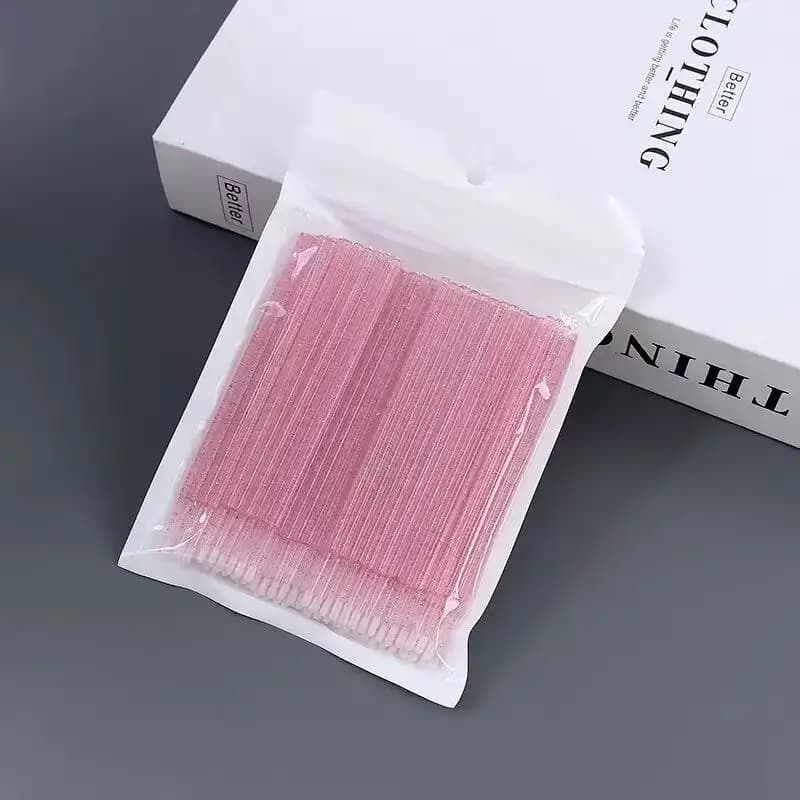100pcs Micro Brush Crystal Lash Removing Swab Microbrush Mascara Wands Applicator Eyelash Extension Makeup brushes Tools