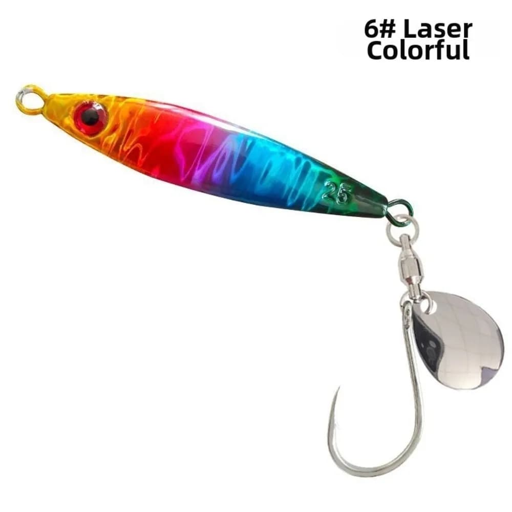 60g 80g Weight Fishing Lure Set Spinner Blade Casting Jigging Metal Jig Lures Pesca Tackle Single Hook Freshwater Fishing Lures