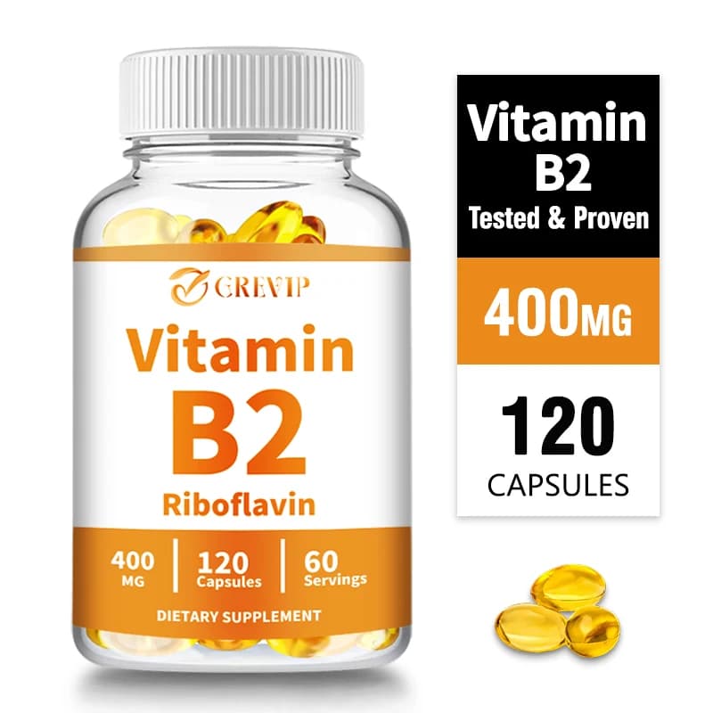 Vitamin B2 supplement: nervous system, metabolism, immune and energy support