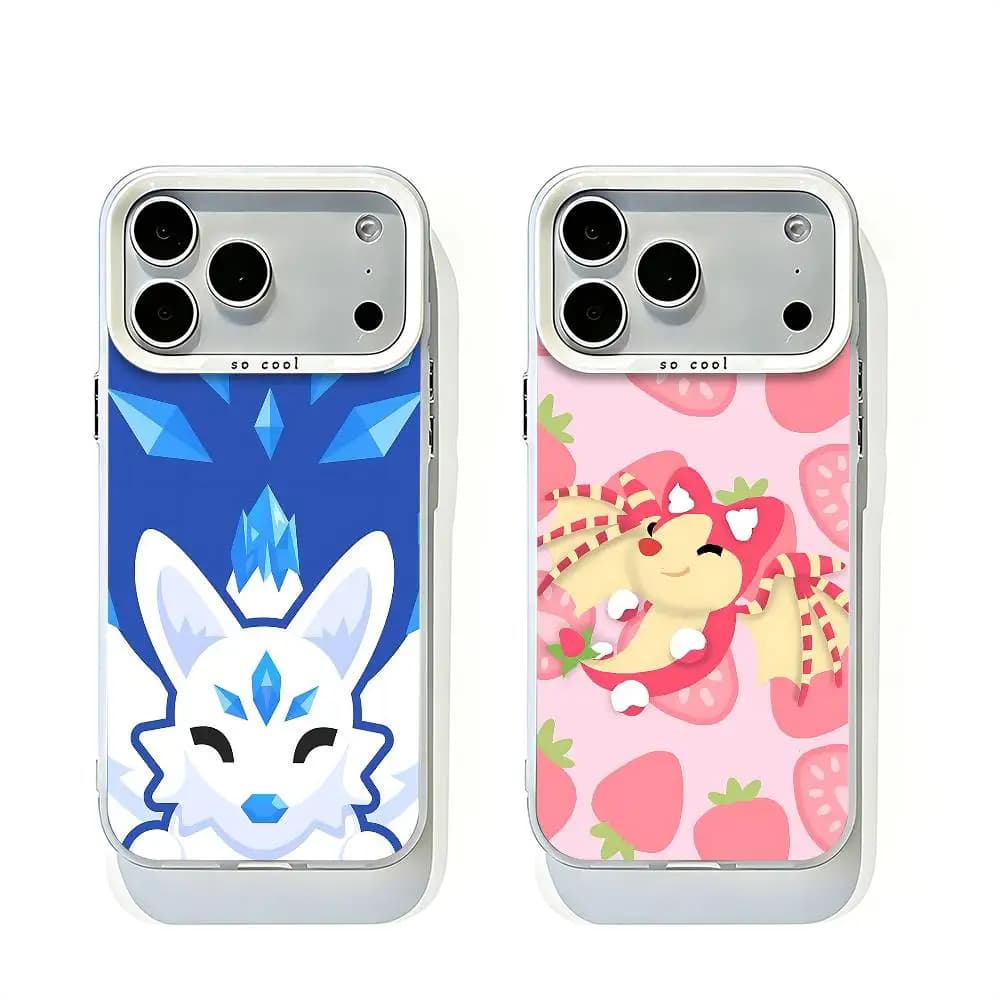 A-Adopt M-Me White Matte Large Lens Frame Cover For iPhone 12 11 14 13 17 16 15 Pro Max Plus Air XR