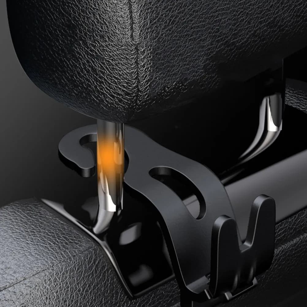 Set di 3 Ganci per Poggiatesta Auto, Organizzatore per Sedile Posteriore, Ganci Appendibili per Borse, Borsette, Accessori Auto
