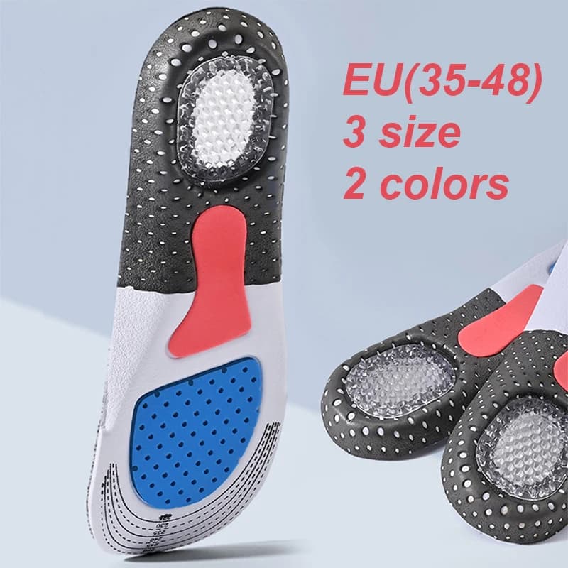 Solette in Gel di Silicone solette da corsa sportive per piedi uomo donna pad ortopedico massaggio assorbimento degli urti supporto per arco