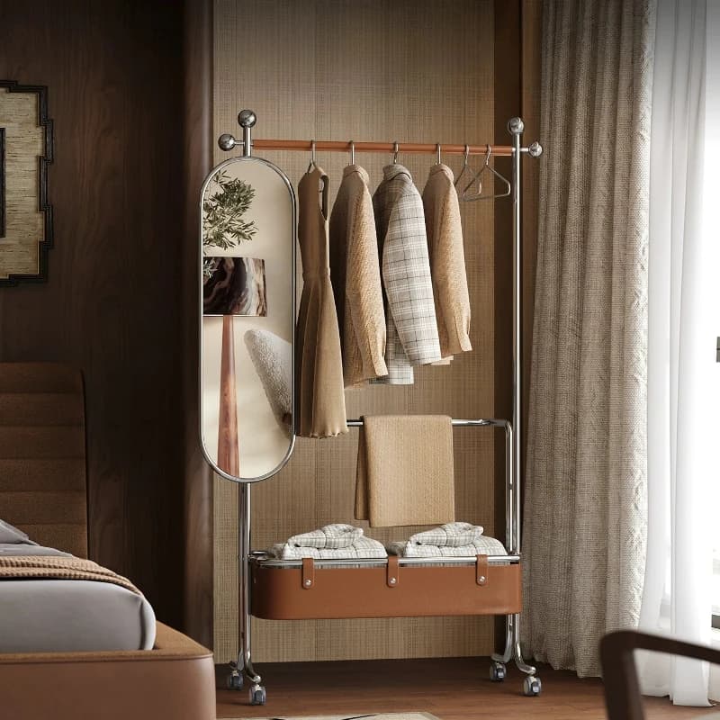 Standing Luxury Coat Racks Clothes Organizer Modern Display Corner Shelf Coat Racks Garment Hanging Perchero Trendy Furniture