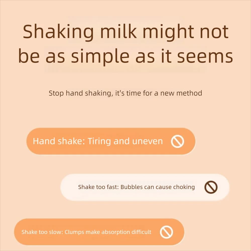 Adjustable Electric Baby Milk Blender 3 Modes Without Lumps Electric Powder Mixer USB Rechargeable Universal