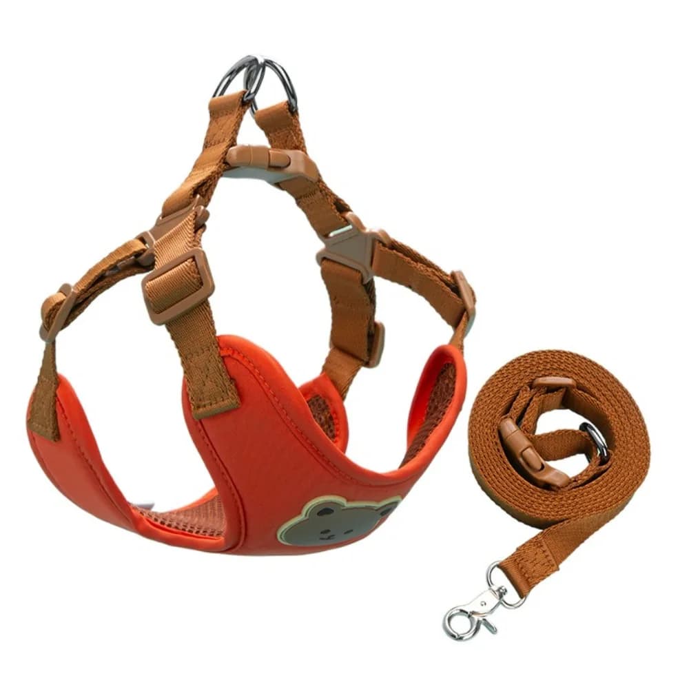 Creative Cute Pet Harness Leash Adjustable Anti-Escape Dog Collar Harness No Pull Dog Harness For Small Medium Dog Cat