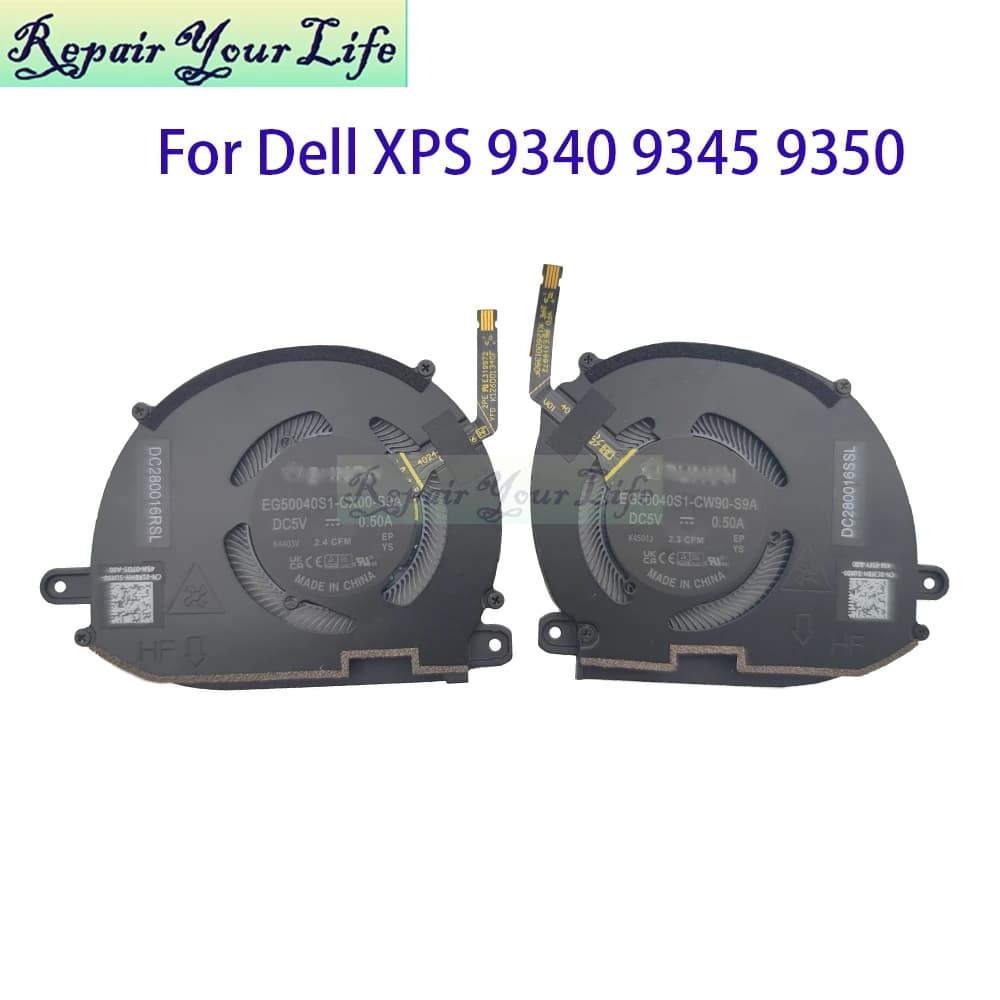 Ventola di raffreddamento CPU GPU per Dell XPS 13 9340 9343 9345 9350 01R0HN 0CJF8H Radiatore di raffreddamento del processore del laptop EG50040S1-CX00 CW90-S9A