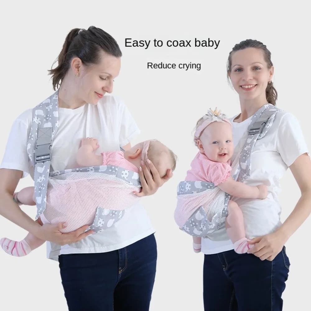 Cartoon Baby Wrap Carrier Neonato Front Holding Infant Kangaroo Bag Zaini infantili Maglia di cotone Neonato Sling Wrap Baby