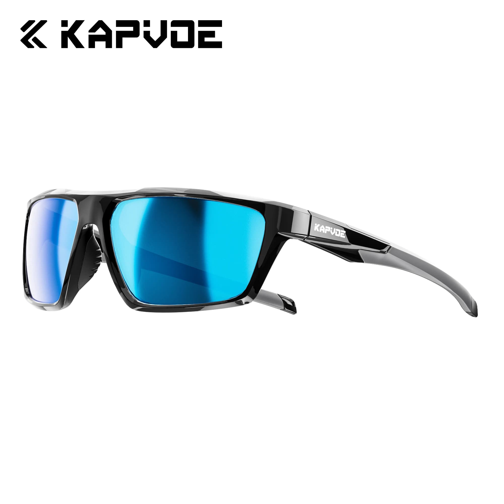 Kapvoe Nuovi Occhiali da Sole Polarizzati UV400 per Uomo, Occhiali da Ciclismo per Uomo e Donna, per Arrampicata, Guida, Corsa, Pesca e Sport all'Aperto