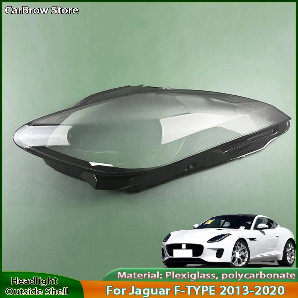 Faro Copertura Lente Plexiglass Per Jaguar F-TYPE 2013 2014 2015 2016 2017 2018 2019 2020 Faro Borsette Paralume Trasparente