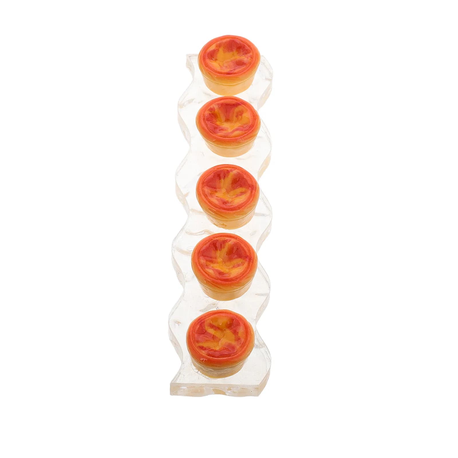 Portapenne per Nail Art in Acrilico, Design a Catena Alimentare, Organizzatore per Pennelli da Trucco, Supporto per Strumenti Nail Art, Portapenne da Scrivania