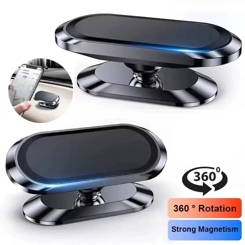 360 ° Supporto Magnetico per Telefono da Auto, Stand Magnetico per Smartphone e GPS, Compatibile con iPhone 17 16 XR Xiaomi Mi Huawei Samsung LG