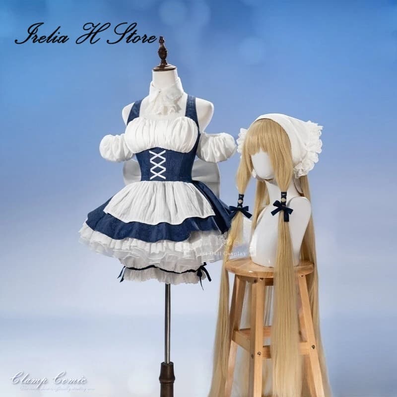 Irelia H Anime Chobits Chii Cosplay Costume Chii Maid dress Halloween Costume Lolita dress for women
