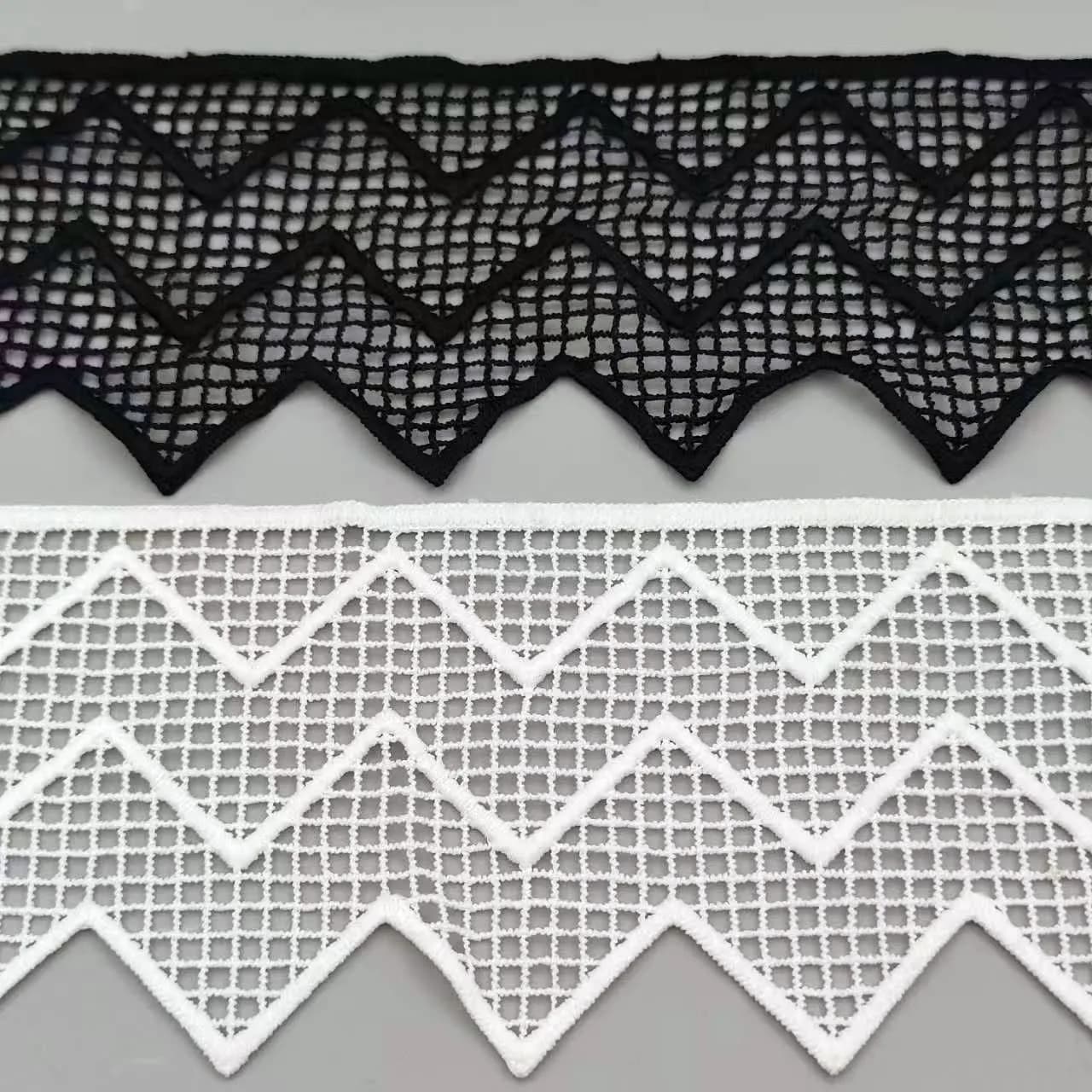 4.5 inches wide embroidered grid lace fabric diy underwear wedding cuffs neckline skirt sewing accessories