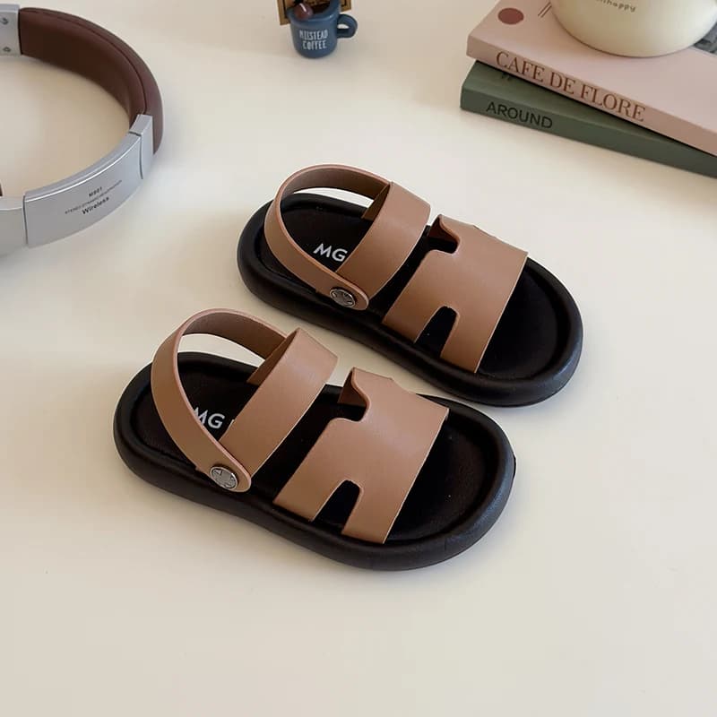 Sandali Estivi per Bambini, Nuove Ciabatte Primaverili alla Moda per Ragazzi e Ragazze, Scarpe Morbide Antiscivolo con Velcro per Spiaggia