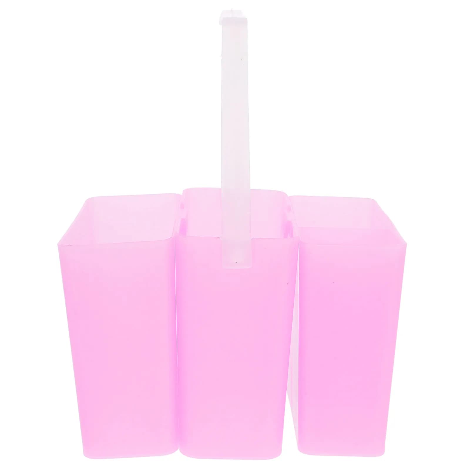 3-in-1 Paint Brush Cleaner Cup Portable Artist Brush Basin Rinse Cup Water Storage Barrel for Watercolor Acrylic Oil Painting