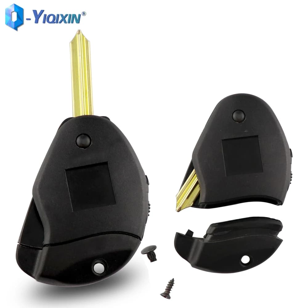 YIQIXIN Cover di ricambio per telecomando con controllo intelligente di vibrazione per Citroen elicion nostalgie Xsara anidia 2 pulsanti pieghevole chiave a distanza per auto Shell