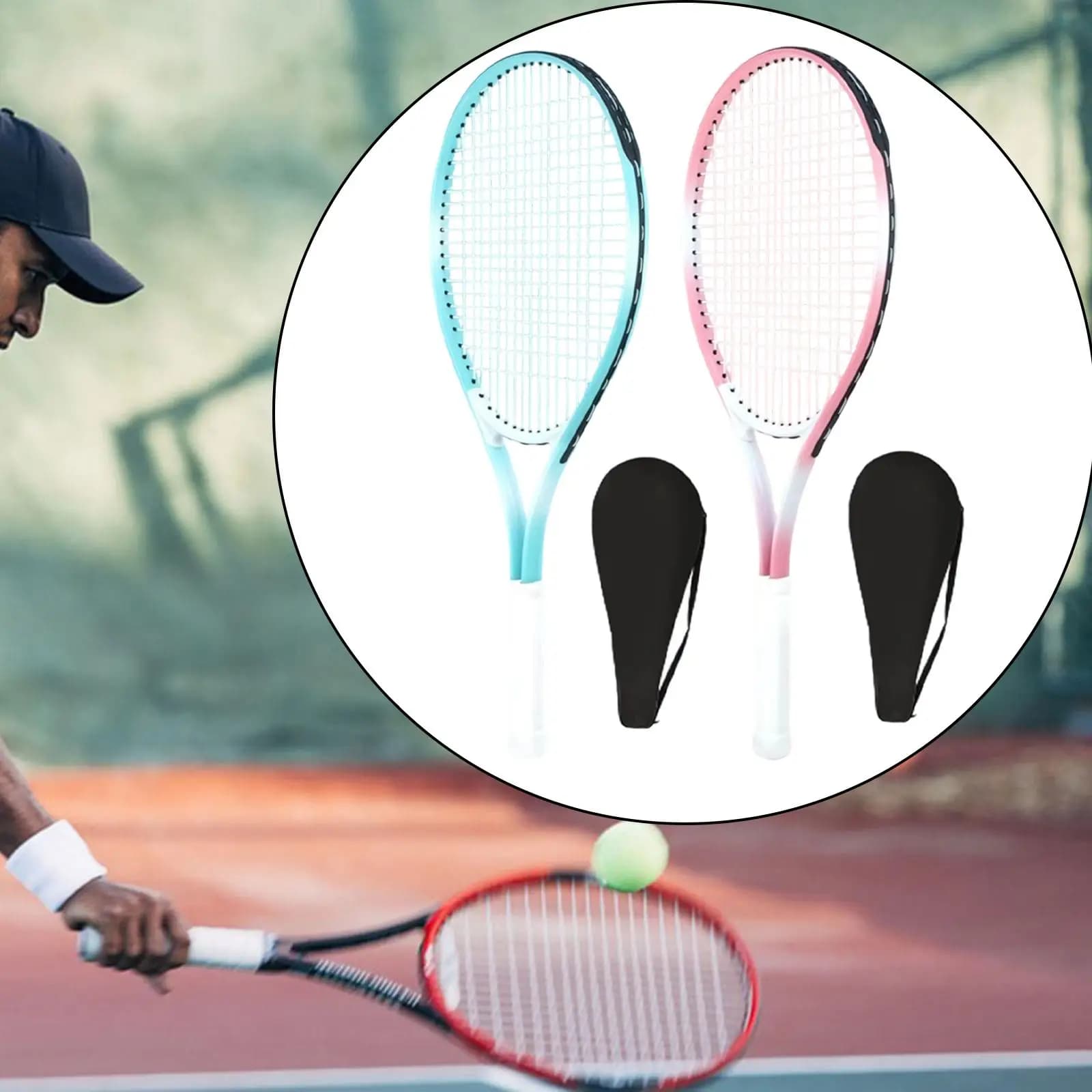 Tennis racket, Premium, Professional, for Training, Lightweight, Pre-Accorded, with Comfortable Grip