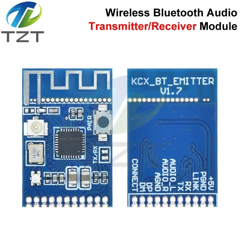 1/2PCS Modulo Bluetooth 5.3 Modulo Trasmettitore Audio 20 Metri Stereo GFSK Ricetrasmettitore Scheda Auricolare Altoparlante Senza Fili