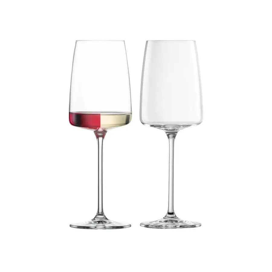 Set di 6 bicchieri da vino Sensa, bicchieri per vino rosso e bianco, lavabili in lavastoviglie, bicchieri in cristallo Tritan realizzati a macchina, prodotti in