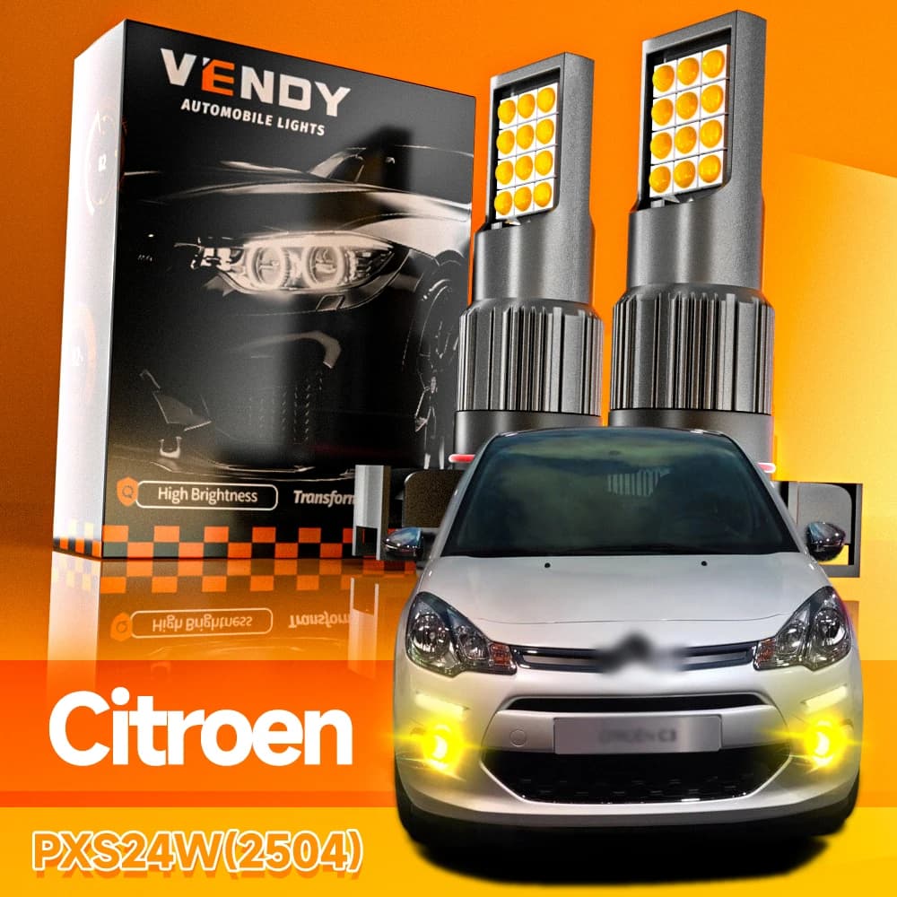 2 pz LED Fendinebbia Anteriore Blub PSX24W 2504 Lampada Canbus No Error Per Citroen C3 Picasso 2009-2016 C4 Coupe Cactus 1 DS3 2009-2015