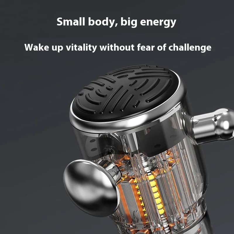 Portable vibration electric massager with high frequency band gun for muscle relaxation and deep tissue relief on face neck
