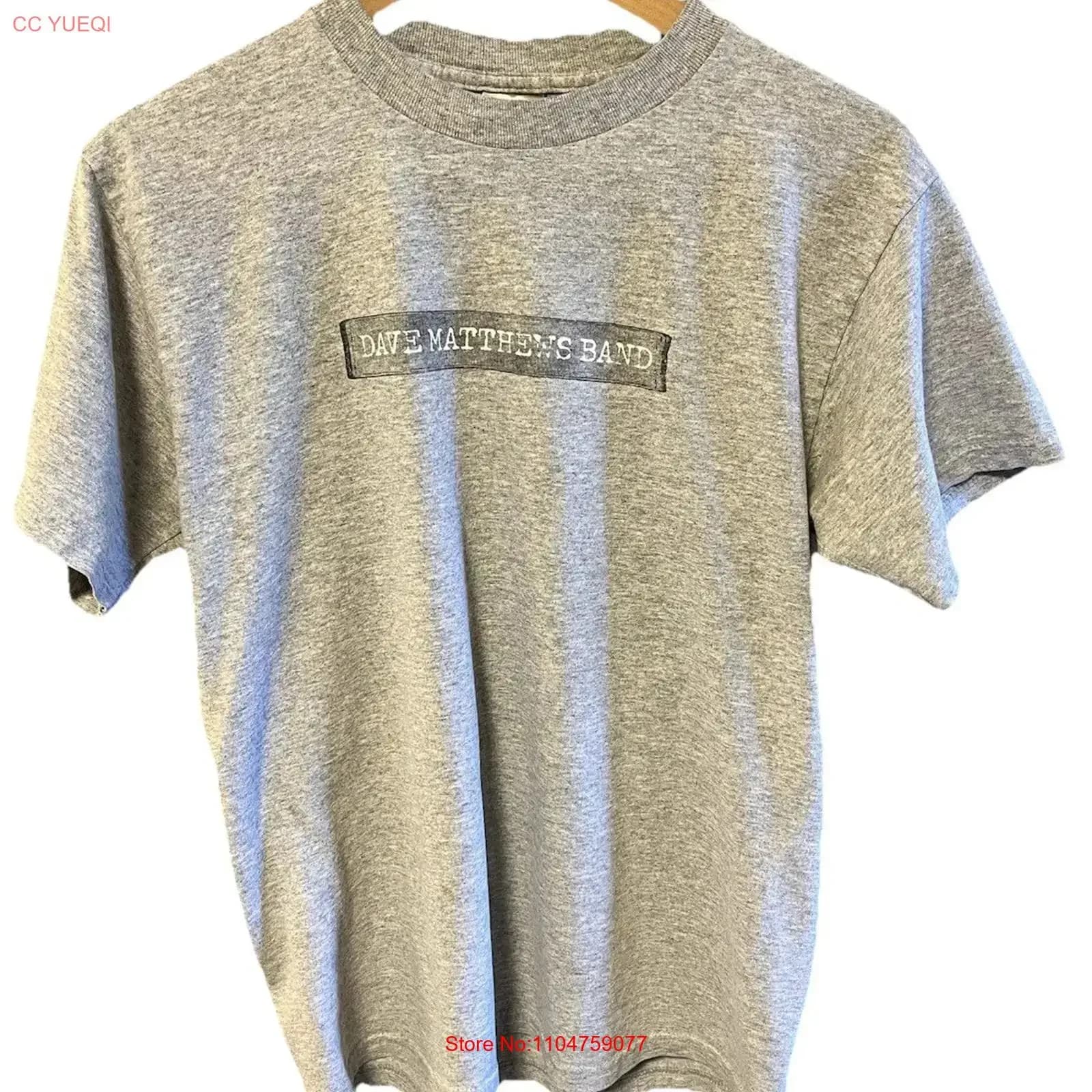 T-shirt Ufficiale Vintage Y2K 2002 del Tour di Dave Matthews, Grigia, Taglia M da Uomo, Effetto Lavato, Unisex, Versatile, Elasticizzata