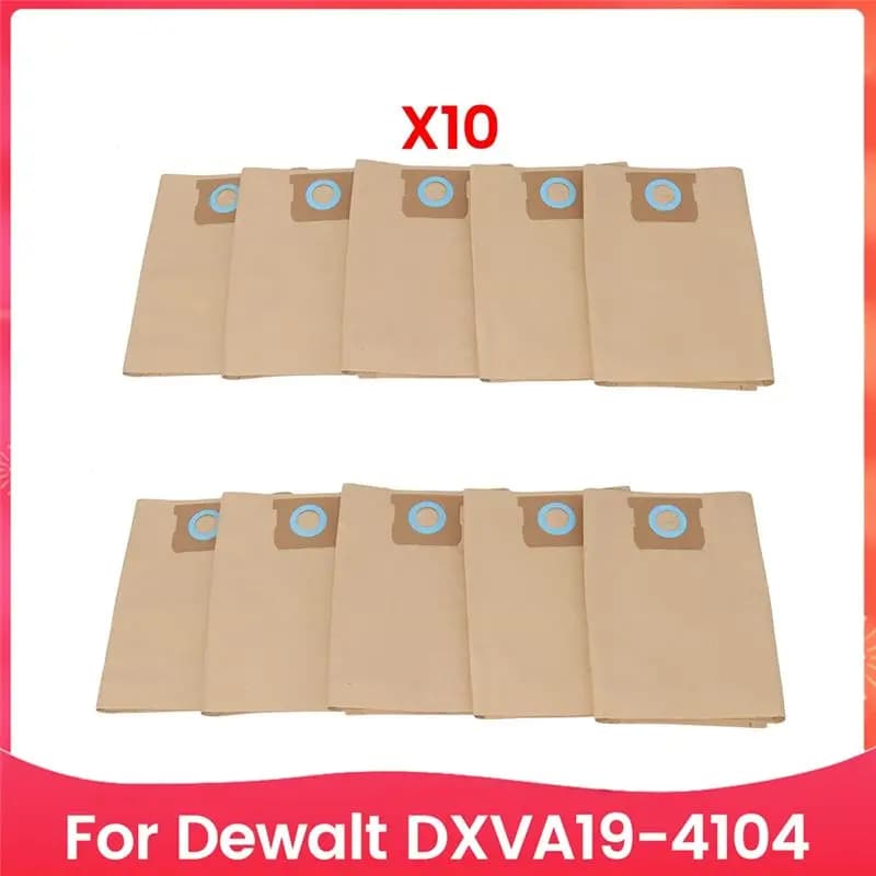 AEE2-10PCS Sacchetto per la polvere adatto per Dxva19 4104 Accessori per aspirapolvere Pezzi di ricambio Sacchetto di carta per la polvere