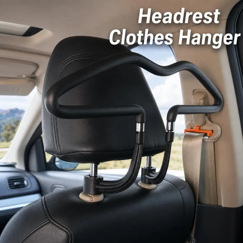 Universal Soft Car Coat Hanger Back Seat Headrest Coat Clothes Hanger Jackets Suits Holder Rack Auto Supplies Accessories