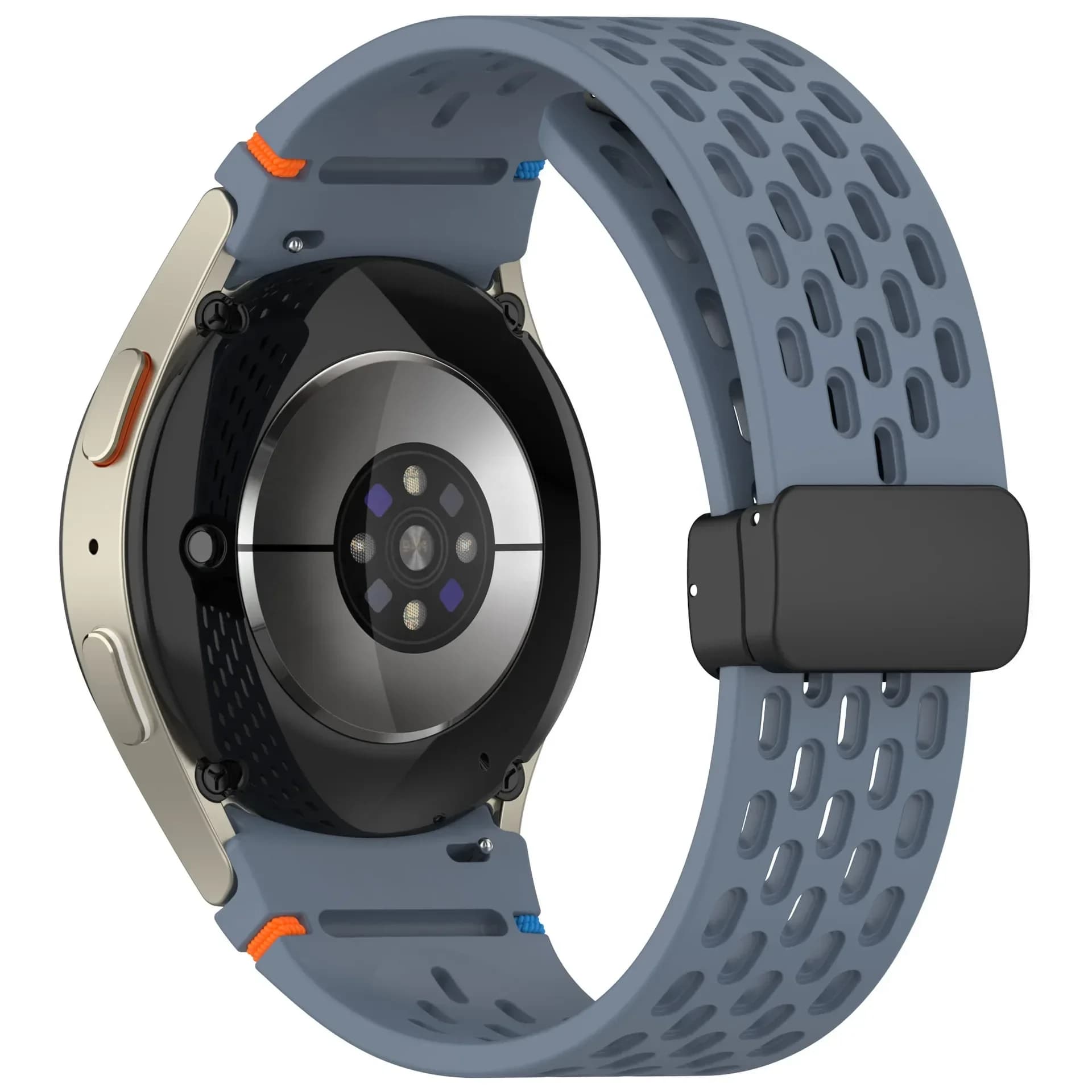 Cinturino in silicone per Samsung Galaxy Watch 7 6 5 4 FE 40mm 44mm/6 Classic/5Pro cinturino con fibbia magnetica senza spazi vuoti braccialetto Galaxy Watch7
