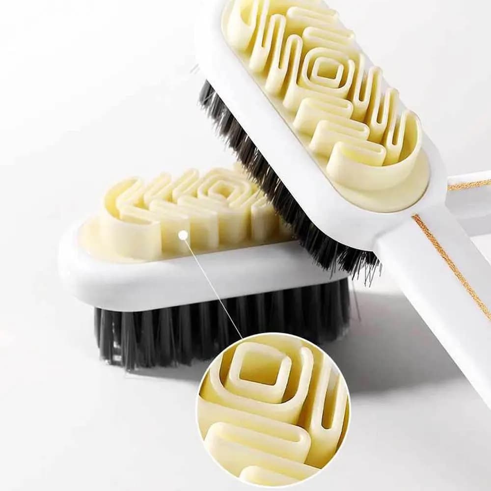 Portable Double Sided Cleaning Brush Multi-functional Long Handle Shoes Brush Convenient Washing Brush Cleaning Tool