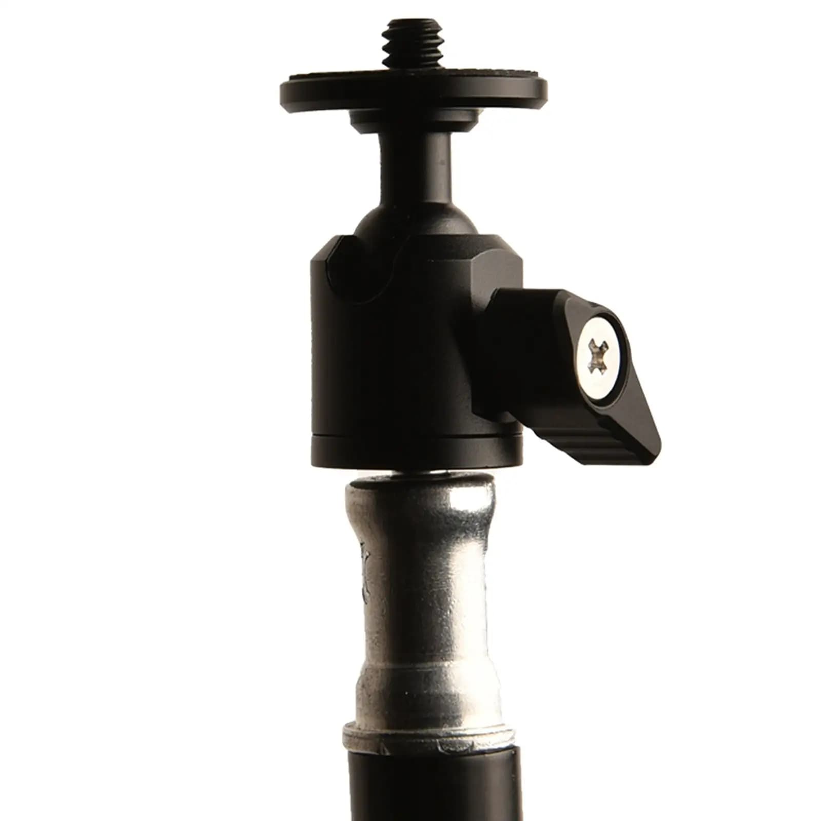 Alluminio 360 ° Telecamere Rotanti, Videocamere, Supporto Luce Resistente, Estensione per Telefono