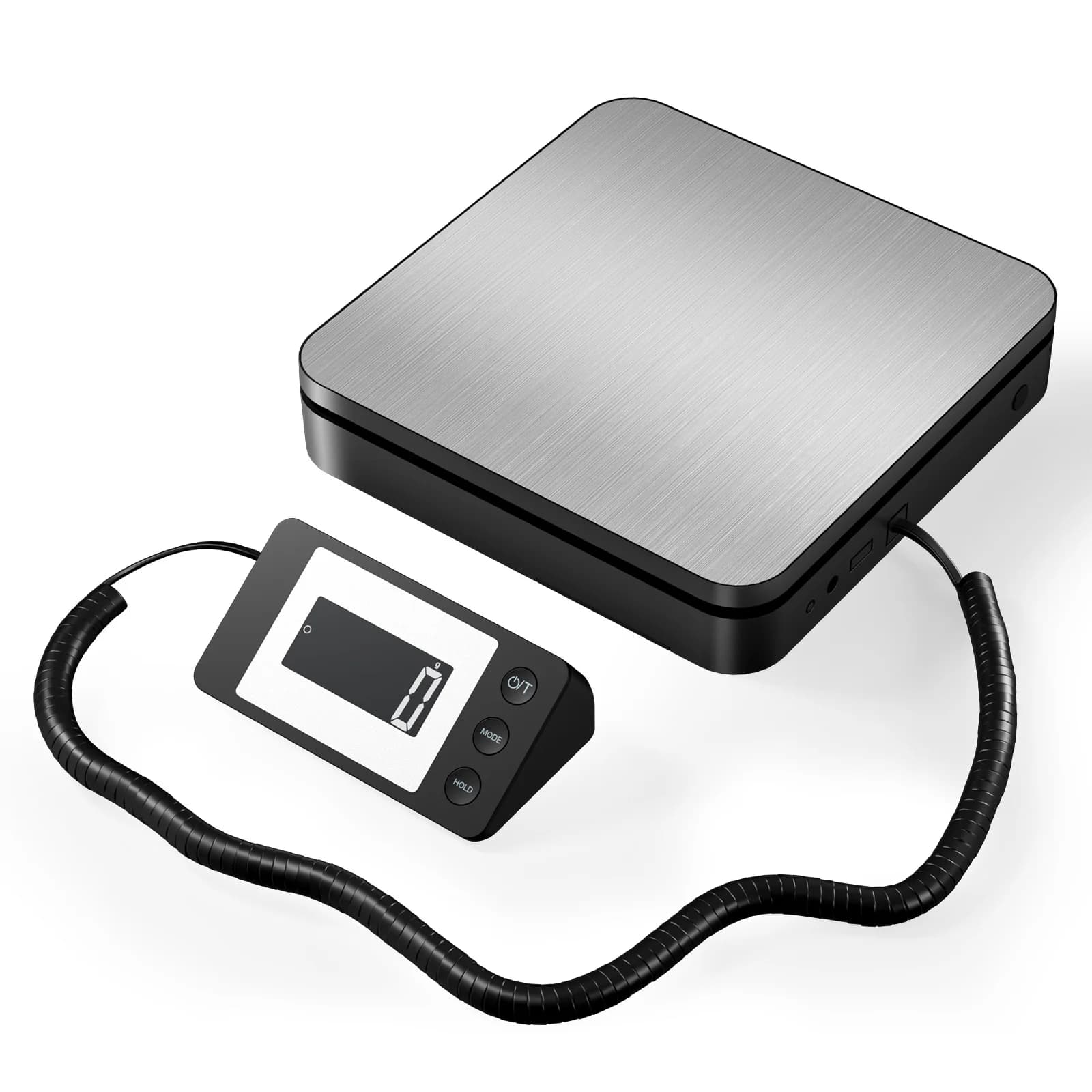 Wired Split Display Postal Scale Stainless Steel 1.3kg 179g Shipping Scale USB 2AAA Batteries Parcel Luggage Pet Not Included