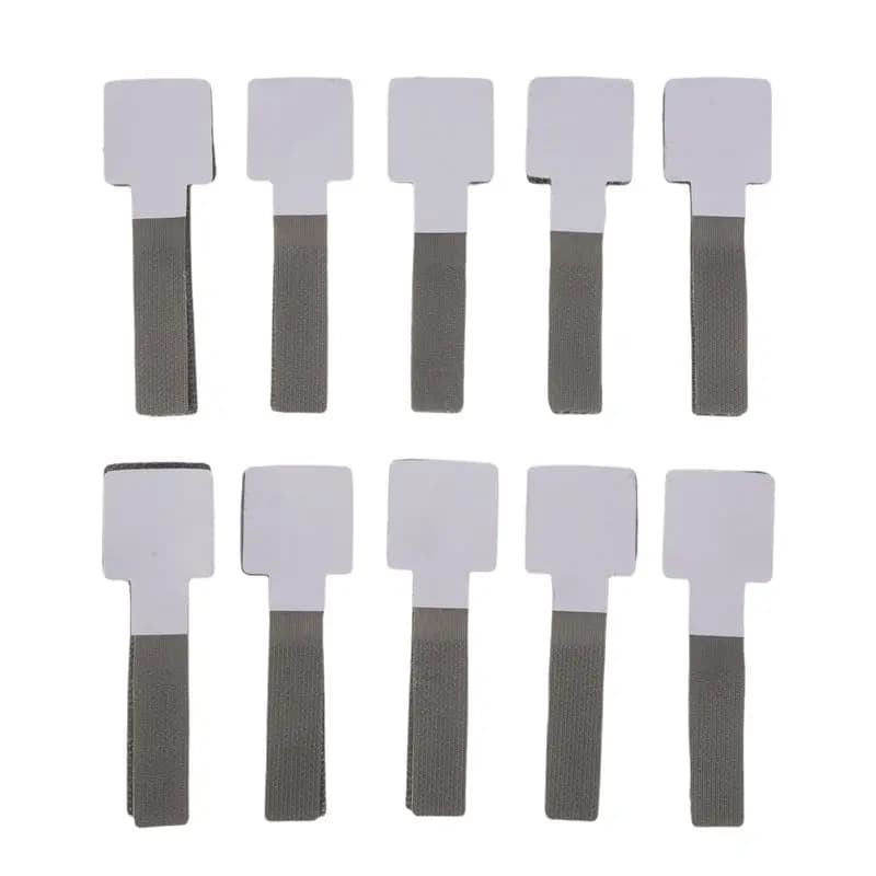 B23B Hook And Loop Cable Management Under Desk, 80PCS Self Adhesive Cable Ties, Reusable Wire Organizers For Cords