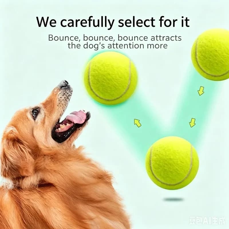 Thick High‑Density Felt Dog Tennis Ball Toy Durable Bite‑proof Chew Toy Outdoor Throwing Interactive Training Play Toy Pet Dogs
