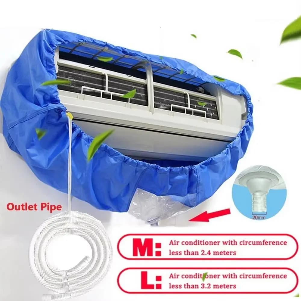 Leakproof Air Conditioner Cleaning Bag Reusable Waterproof Split Air Conditioner Washing Cover Professional for 1-3P