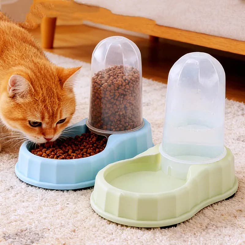 Dog Bowl Cat Food Bowl Large Water Bottle Feeder for Pet Drinking Water No-Slip Dogs Food Container Cat Feed Bowls Pet Products