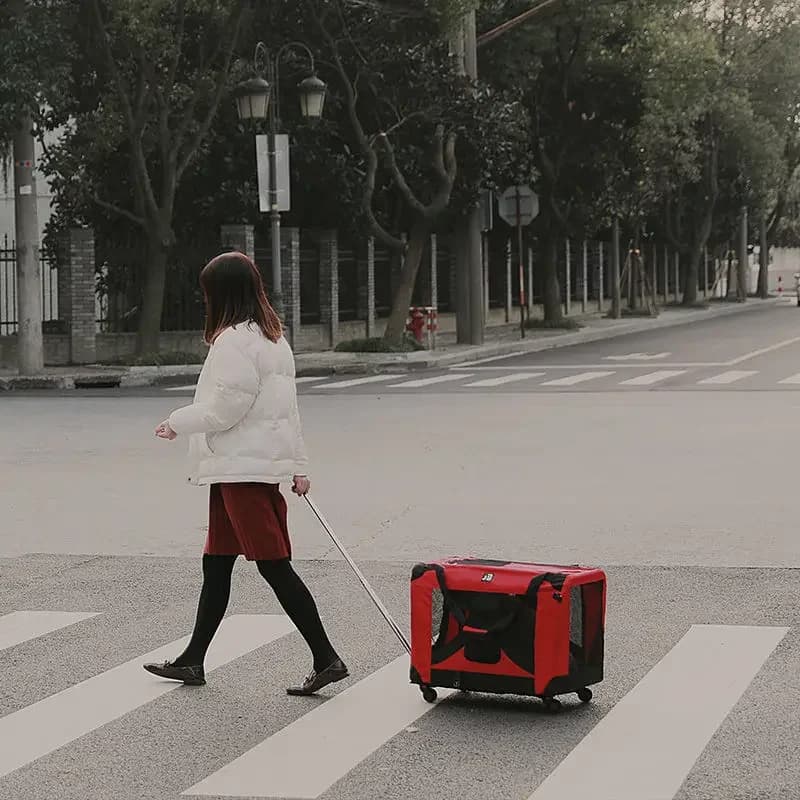 Eu Free pieghevole Cat Cage Dog Portable Dog Trolley Cage Car Pet Cage cuccia per cani lettiera per gatti tenda per cani