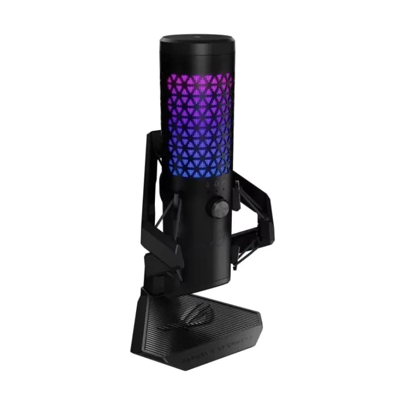 Microfono da Gaming USB ROG Carnyx, Condensatore da 25mm, Frequenza di Campionamento 192 KHz/24-Bit, Illuminazione RGB Aura Sync per Streaming