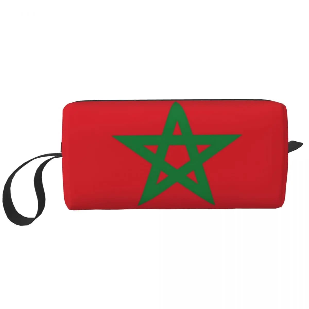 Travel The Flag Of Morocco borsa da toilette Fashion Cosmetic Makeup Organizer borse per la conservazione della bellezza delle donne Dopp Kit Case Box