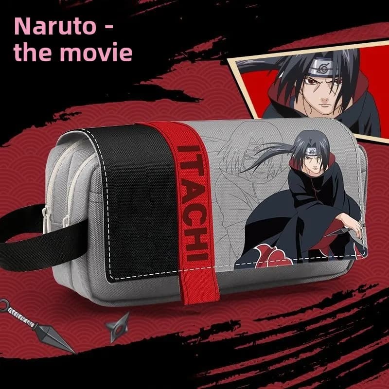 Naruto anime Uchiha Itachi pencil bag large capacity multi-layer creative pencil bag waterproof cartoon pencil case for students