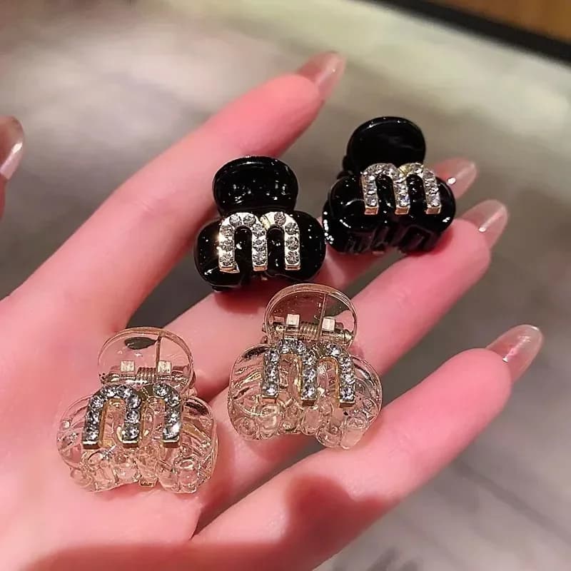 2 pz/set fermagli per capelli piccoli con strass rotti Clip per la fronte dolce per ragazze afferrare accessori per capelli copricapo lucido per ragazze da donna