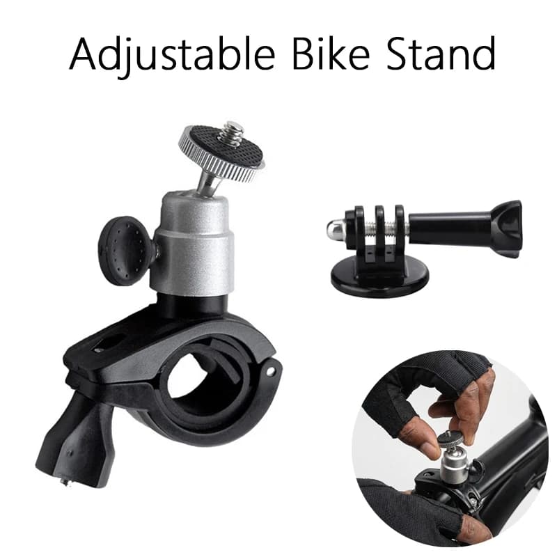 Supporto Regolabile per Bicicletta per GoPro 13 12 11 10 9 8 DJI Osmo Action6 5Pro 4 3 Insta360 X5 X4, Accessori per Montaggio su Bici