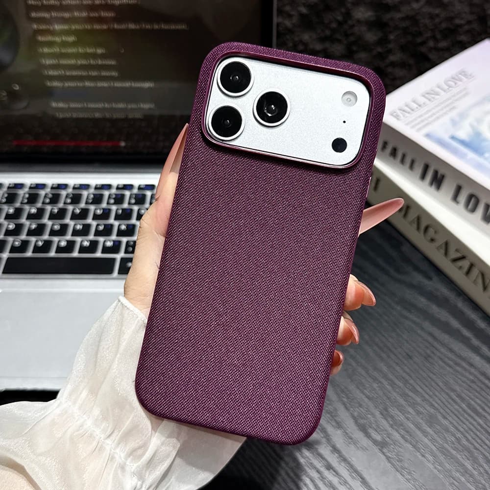 Luxury Tech Woven Magnetic Phone Case for iPhone 18 17 16 15 14 13 Pro Max 18Pro TechWoven for Magsafe Wireless Charging Cover