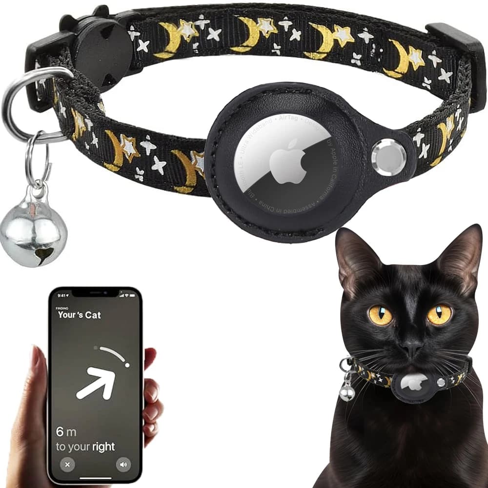 Collare Airtag per gatti con custodia protettiva per localizzatore Anti smarrimento accessori per cani collari per animali domestici