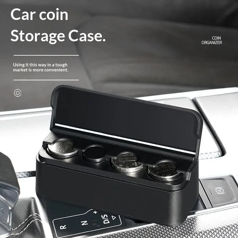1Pcs Home Dual Purpose Change Box Car Coin Small Storage Coins Purse Euro Dispenser Holder Case Wallet Holders Money Boxes